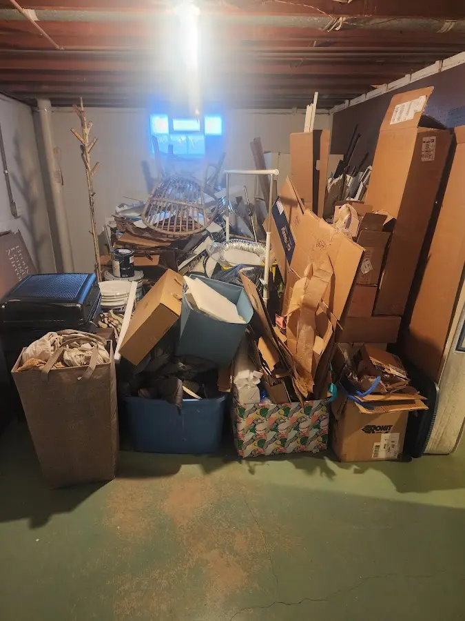 Roll-off dumpster container at job site for Construction Dumpster Rental in Smithtown